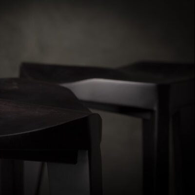 Drvena Barska stolica crna