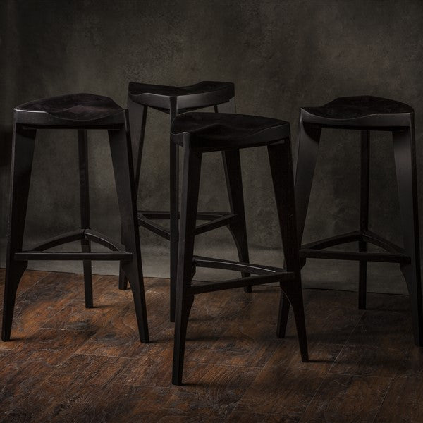 Drvena Barska stolica crna