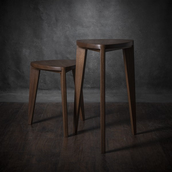 Takai set pomoćnih stočića od orahovine – visoki set 45cm i 60cm
