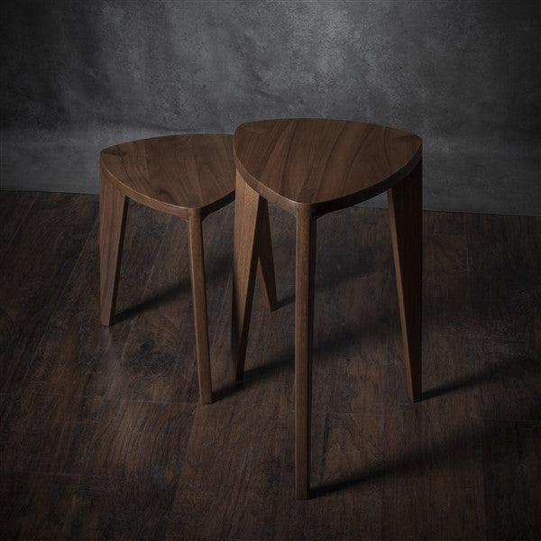 Takai set pomoćnih stočića od orahovine – visoki set 45cm i 60cm

